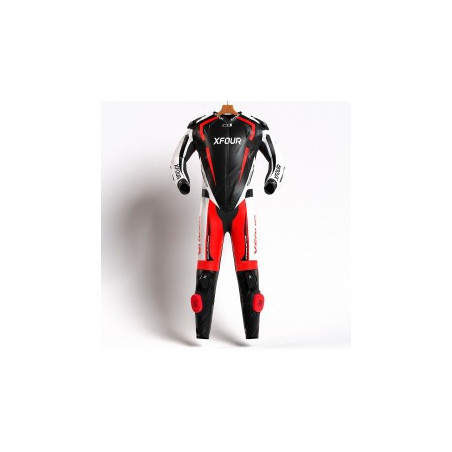 Mono XFour Adulto Rojo Flúor, Blanco y Negro – Protección y estilo en circuito