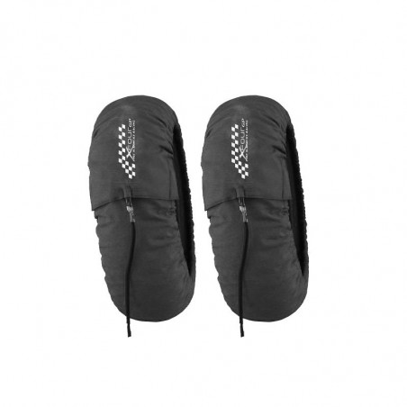 Calentadores XFour 10" Negros para Moto | Máximo Rendimiento en Llantas Pequeñas