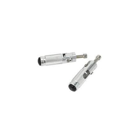 Estribera Plegable Plateada para Pit Bike – Seguridad, Comodidad y Estilo Racing