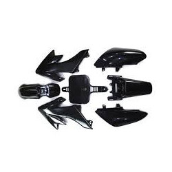 Kit de Plásticos Negros para CRF50 – Dale un Look Agresivo a tu Pit Bike