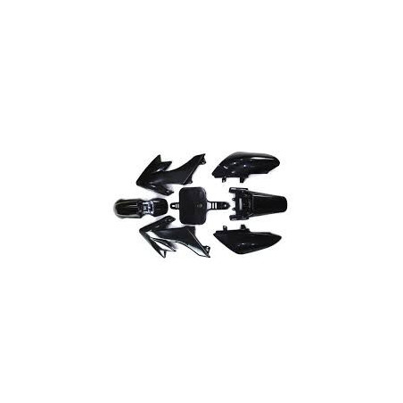 Kit de Plásticos Negros para CRF50 – Dale un Look Agresivo a tu Pit Bike