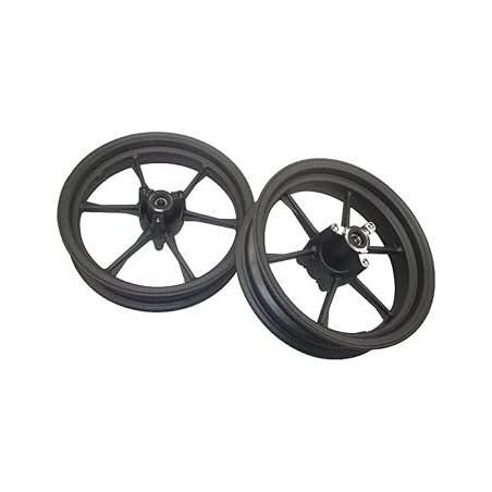 Juego de Llantas 12" para Pit Bike – 3 Agujeros | Delantera 2.50 y Trasera 3.00