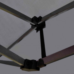 Carpa 3x3 Negra Reforzada – Sombra y Protección para Circuito y Eventos