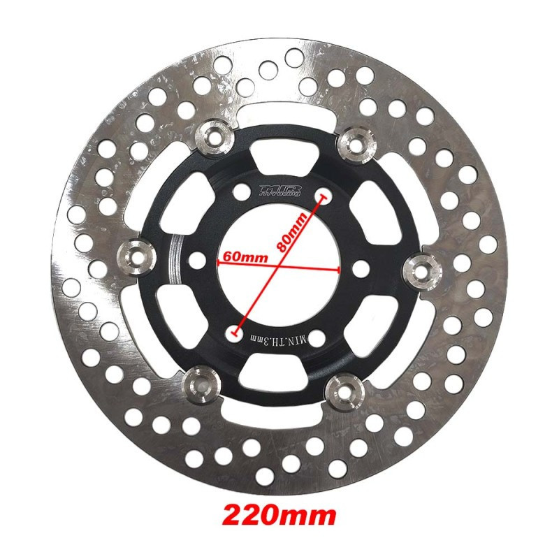 DISCO FRENO 220mm FLOTANTE MIR LLANTA ULTRALIGERA DISCO FRENO 220mm FLOTANTE MIR LLANTA ULTRALIGERA