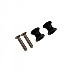 Diábolos de Aluminio Negros (2 uds) | Soporte Caballete