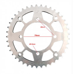 Corona de Aluminio Paso 420 para Pitbike (30T–46T) – Ligereza y Rendimiento en Transmisión