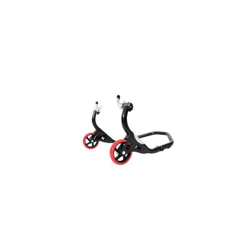 Caballete trasero diábolos RACE | Soporte seguro para moto en paddock y taller Caballete trasero diábolos RACE | Soporte seguro para moto en paddock y taller