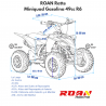 Mini quad gasolina 49cc Roan Ratte R6 Potencia y diversión para niños