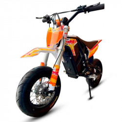 MINIMOTO ELECTRICA E-SX 48V 1600W 10/10 NARANJA FLUOR IMR MOTARD